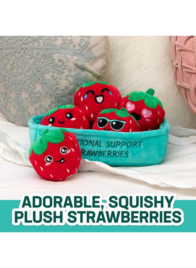 WHAT DO YOU MEME? What Do You Meme Emotional Support Strawberries - Strawberry Plush Toys - Image 2