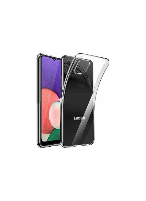 A22 5G Clear Case [AirFlex] Crystal Clear Slim & Light, Protective, Flexible Soft Gel/TPU Cover with Soft Touch Keys Compatible with Samsung Galaxy A22 5G (Super Clear)