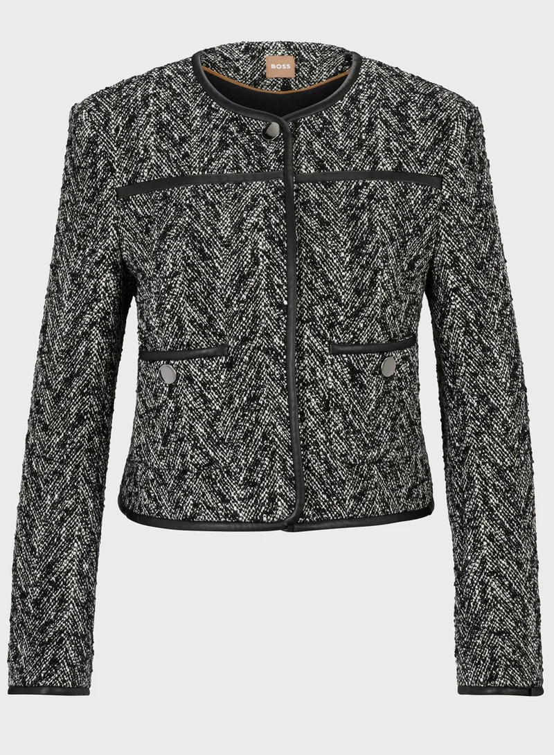 BOSS Printed Pocket Detail Jacket