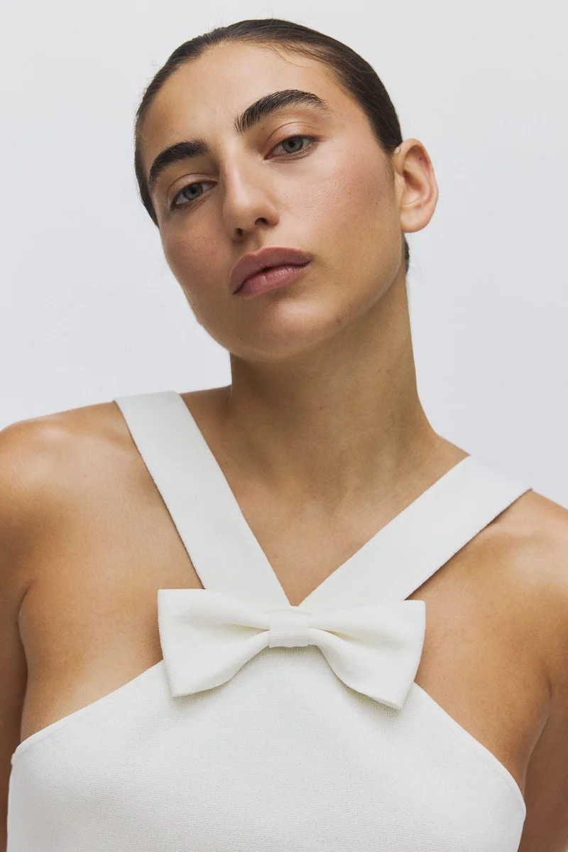 H&M Bow-detail top