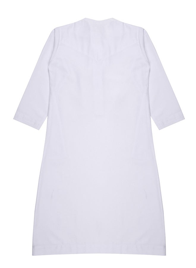 U.S. ELK - Boy’s Emirati Kandura | Stitched Traditional Kids Arabic Thobe, Dishdasha, Kaftan for Boys | Long Sleeve Islamic Arab Dress with Side Pocket - Image 1
