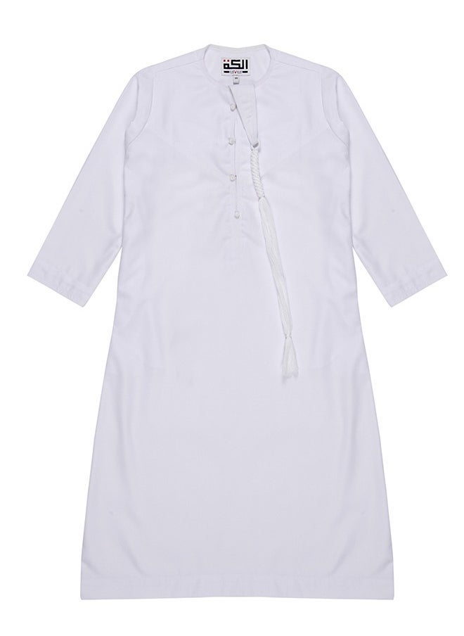 U.S. ELK - Boy’s Emirati Kandura | Stitched Traditional Kids Arabic Thobe, Dishdasha, Kaftan for Boys | Long Sleeve Islamic Arab Dress with Side Pocket - Image 1