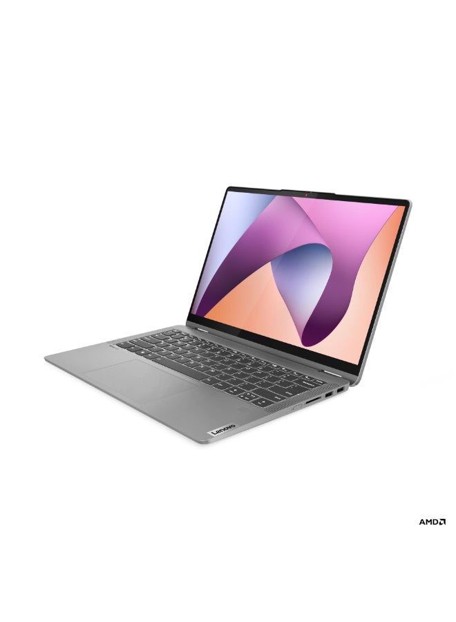 Lenovo IdeaPad Flex 5 14ABR8 Laptop With 14-Inch WUXGA (1920x1200) IPS Display, AMD Ryzen 5 5625U Processor/16GB RAM/ 1TB SSD/AMD Radeon Graphics/Windows 11With Backpack+mouse English/Arabic Arctic Grey - Image 2