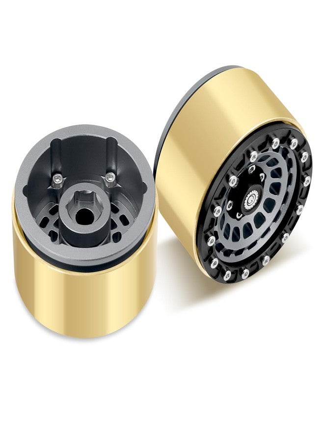 OGUNKE OGRC 1.9 Beadlock Wheel RC Crawler Wheels with Brass Ring 1.9" Wheels for Axial SCX10 TRX4 VS4-10 Gen8 MST CFX 1/10 RC Crawler Upgrade (Titanium) - Image 5
