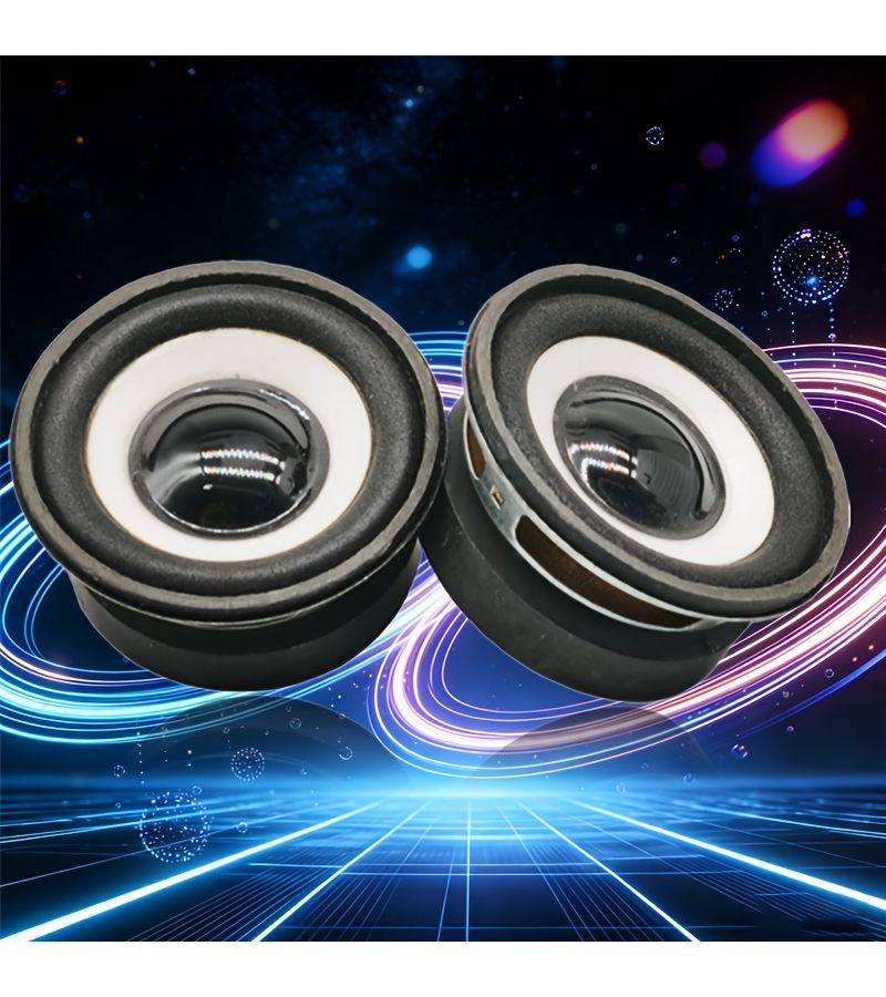 2 White Ringed High Volume Car Speaker Horns 2pcs - Image 1
