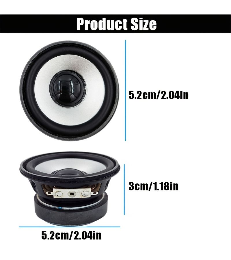 2 White Ringed High Volume Car Speaker Horns 2pcs - Image 2