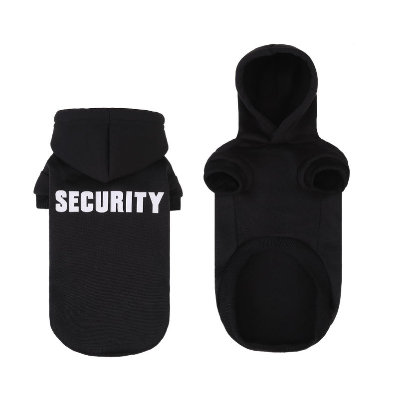 BINGPET Security Dog Hoodies Dachshund Sweater Cold Weather Dog Coats Soft Brushed Fleece Pet Clothes Hooded Sweatshirt for Dog Cat - Image 2