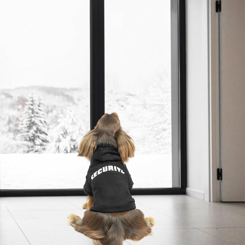 BINGPET Security Dog Hoodies Dachshund Sweater Cold Weather Dog Coats Soft Brushed Fleece Pet Clothes Hooded Sweatshirt for Dog Cat - Image 5