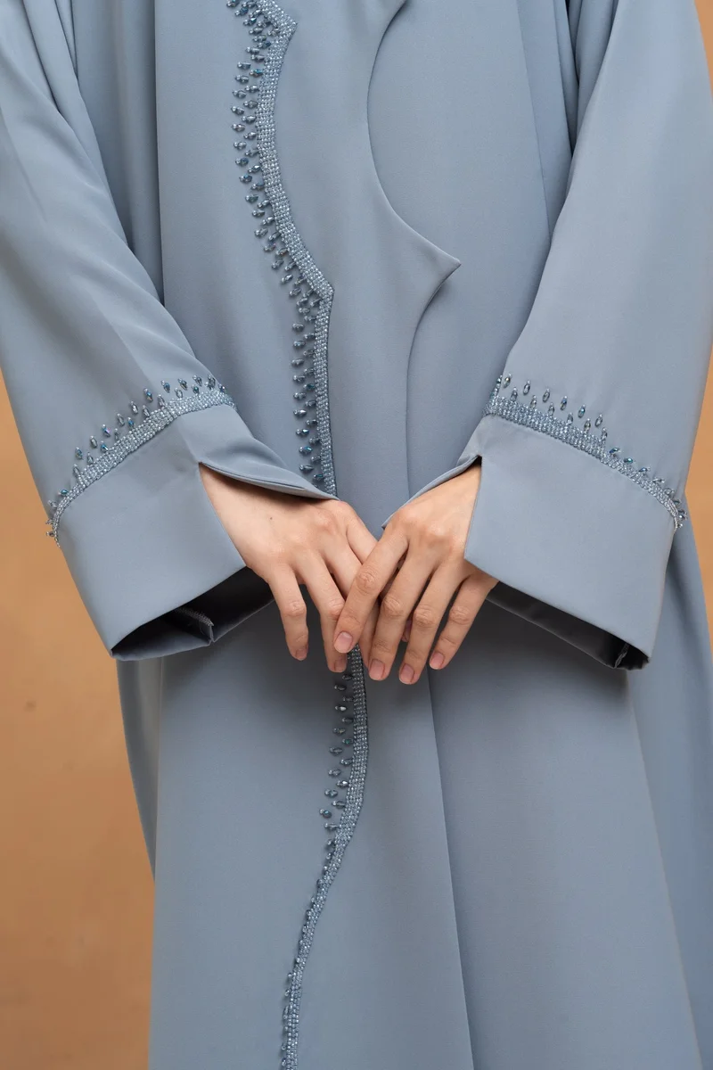 Meem by Mariyah  Front open abaya with sheila for Women | Best Price UAE
