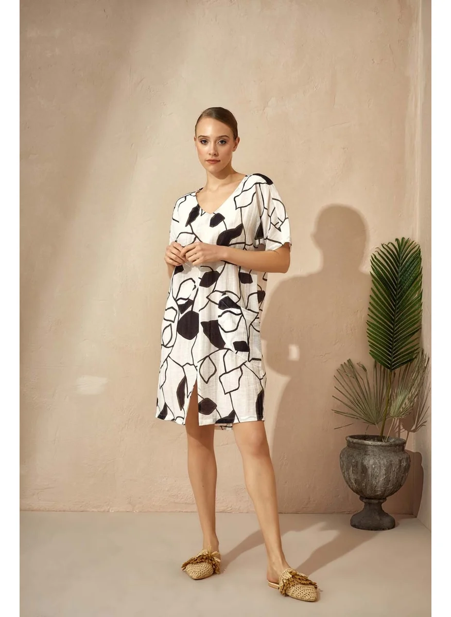 Hays Women's Vegan Woven Oversize Single Pocket Dress
