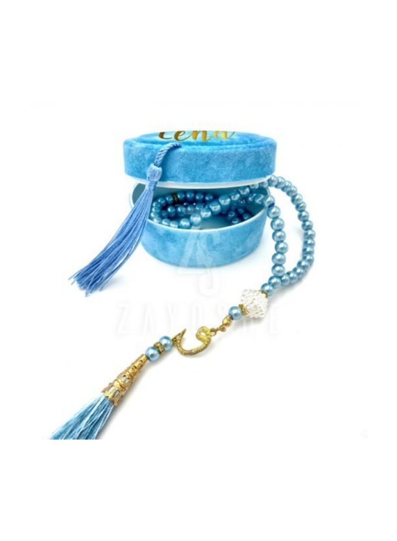 ZAYOSHE Pearl Tasbeeh Case Light Blue