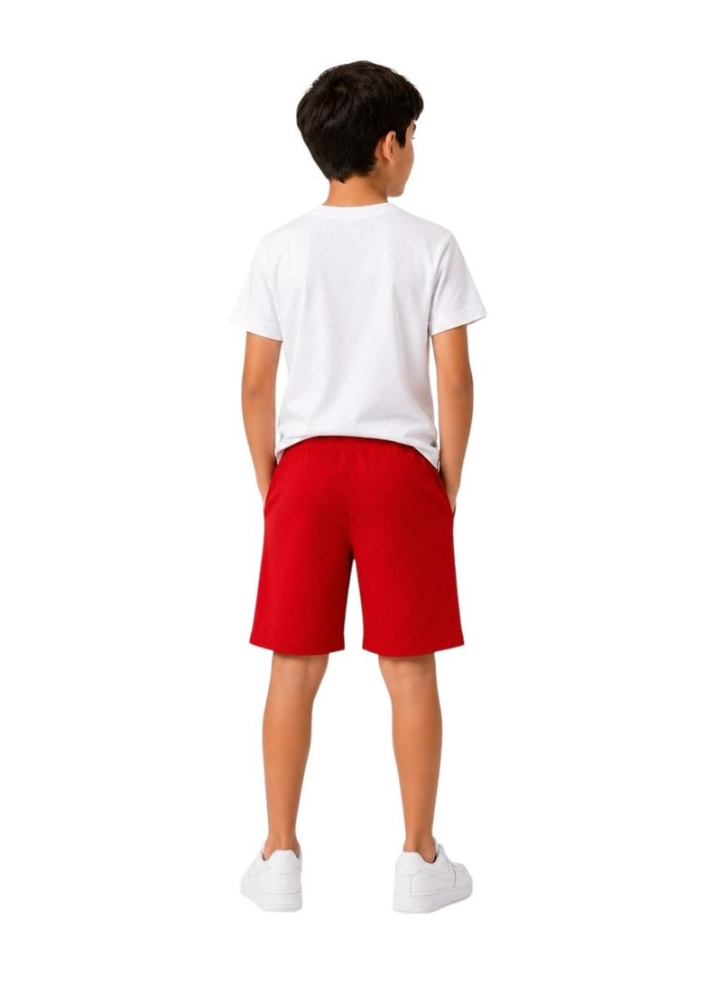 Boys’ Casual Summer Set – Short Sleeve T-Shirt and Shorts with Trendy “MY FUTURE IS NOT JUST A DREAM” Print – Soft Comfortable Cotton Fabric Perfect for Outings, Playtime, and Everyday Wear – Stylish Color Options for Kids - Image 3