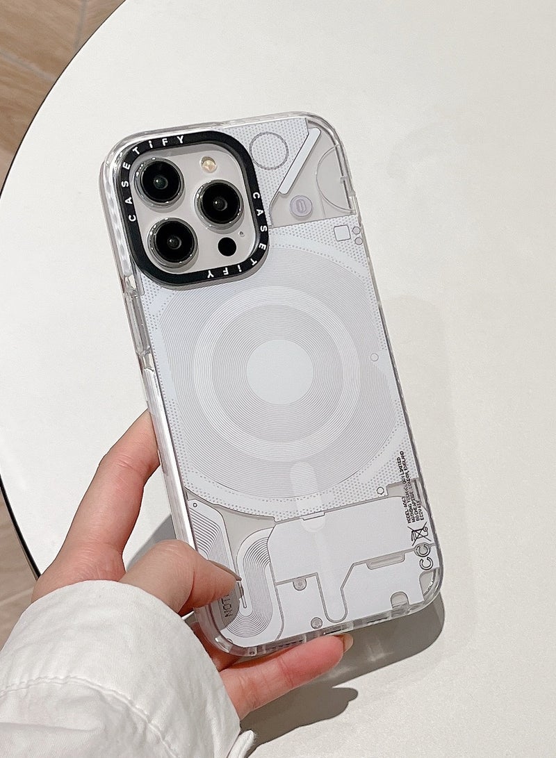 For iPhone 14 Pro Max Case Magnetic Adsorption Phone Case