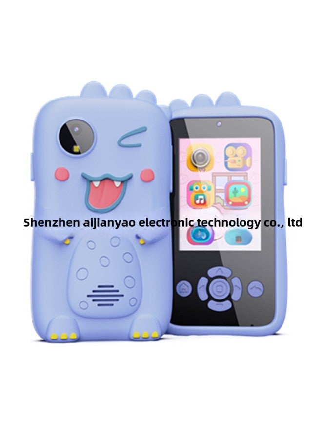 Generic Z9 Private Model Children's Toy Camera Music Mobile Phone Cartoon Unicorn HD Double Camera Game Recording-Body Color:H09 Dinosaur  Front And Rear Double Photographs -2.4 "Screen -32G Memory Card Reader  - Image 4