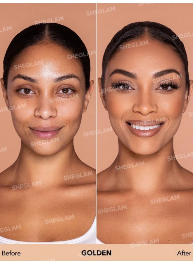 SHEGLAM Complexion Pro Long Lasting Matte Foundation Gold - Image 2
