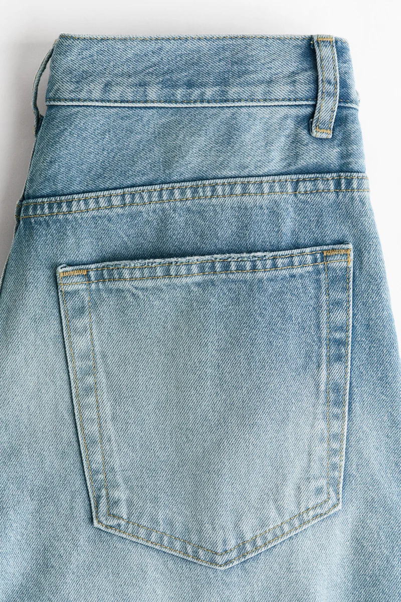 H&M  Barrel High Waist Jeans for Women | Best Price UAE