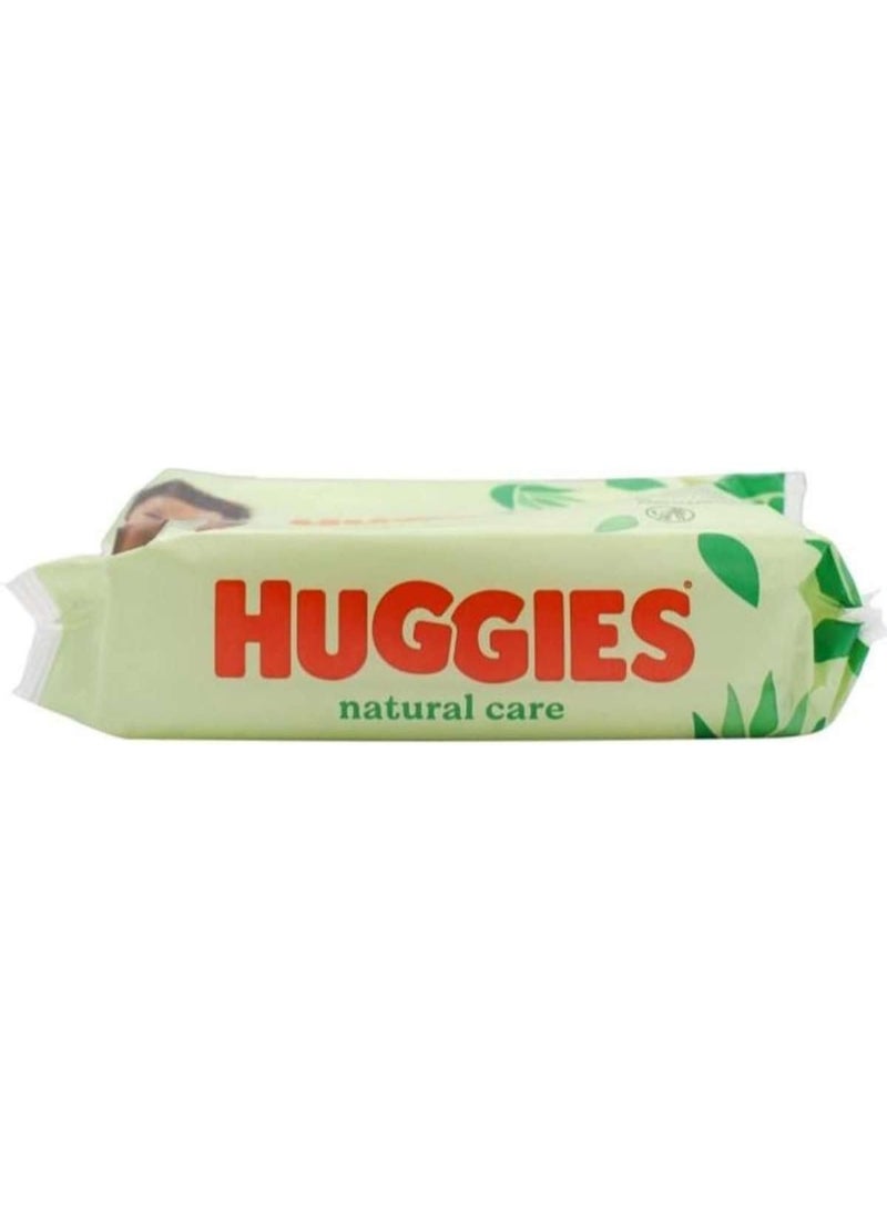HUGGIES Baby Wipes Natural Care With Aloe Vera Wipes 56 Pc Pack - Image 4