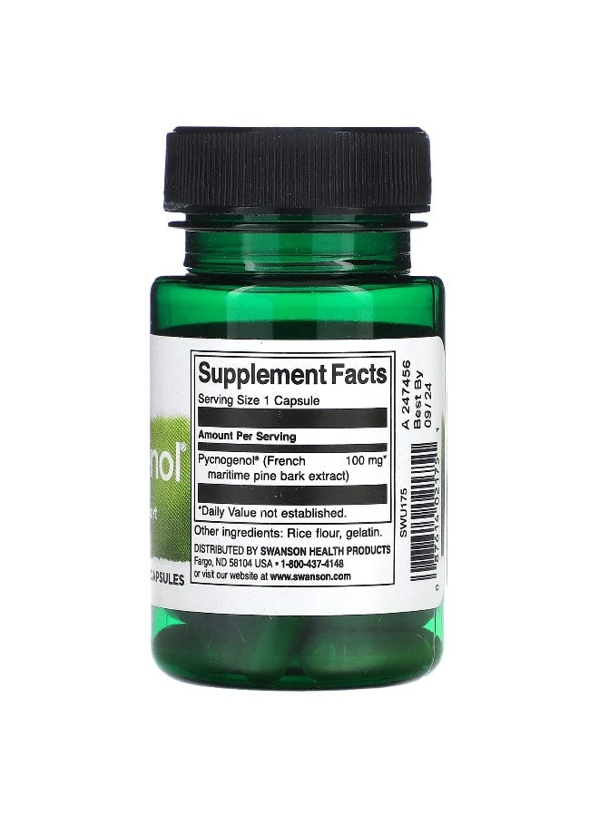 SWANSON سوانسون، بيكنوجينول، 100 ملغ، 30 كبسولة - Image 2