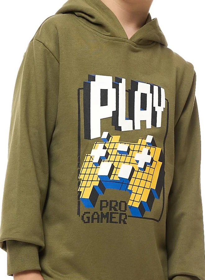 victor and jane Victor And Jane Boys Graphic Hoodie and Joggers Set