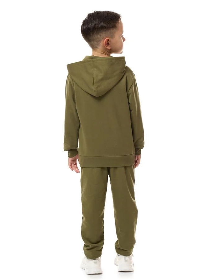 victor and jane Victor And Jane Boys Graphic Hoodie and Joggers Set
