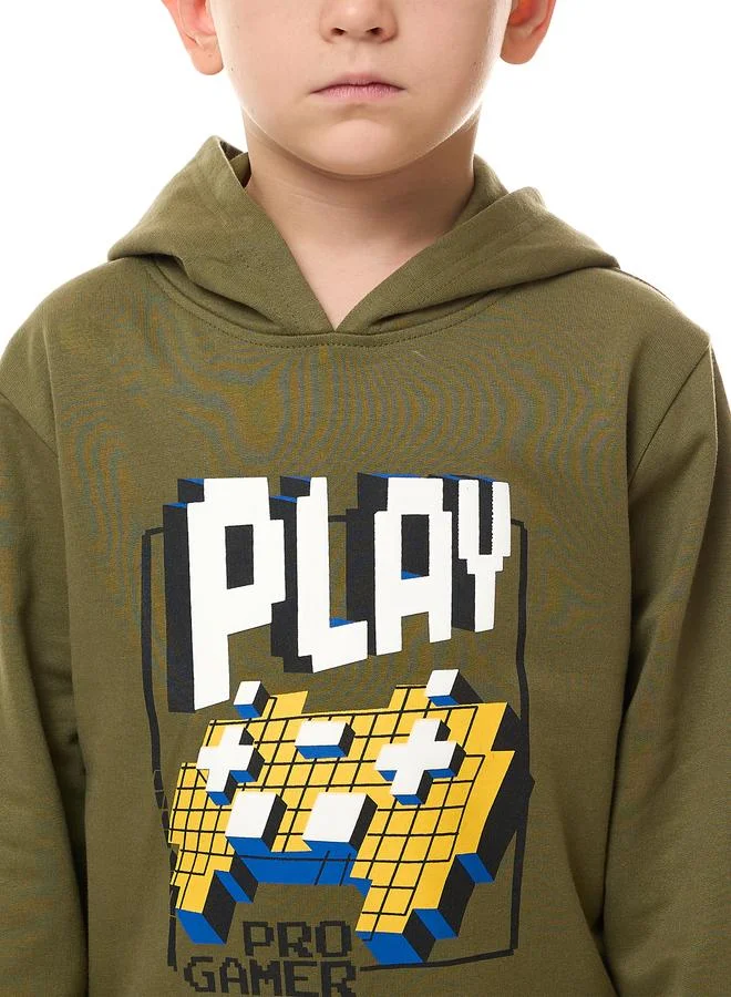victor and jane Victor And Jane Boys Graphic Hoodie and Joggers Set
