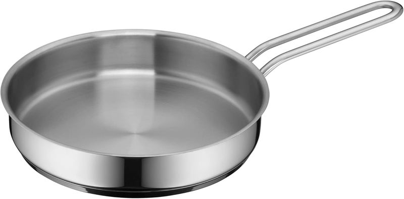 WMF Frying Pan Uncoated Ø 18 cm Mini Pouring Rim Stainless Steel Handle Cromargan® Stainless Steel Suitable for Induction Dishwasher-Safe - Image 1