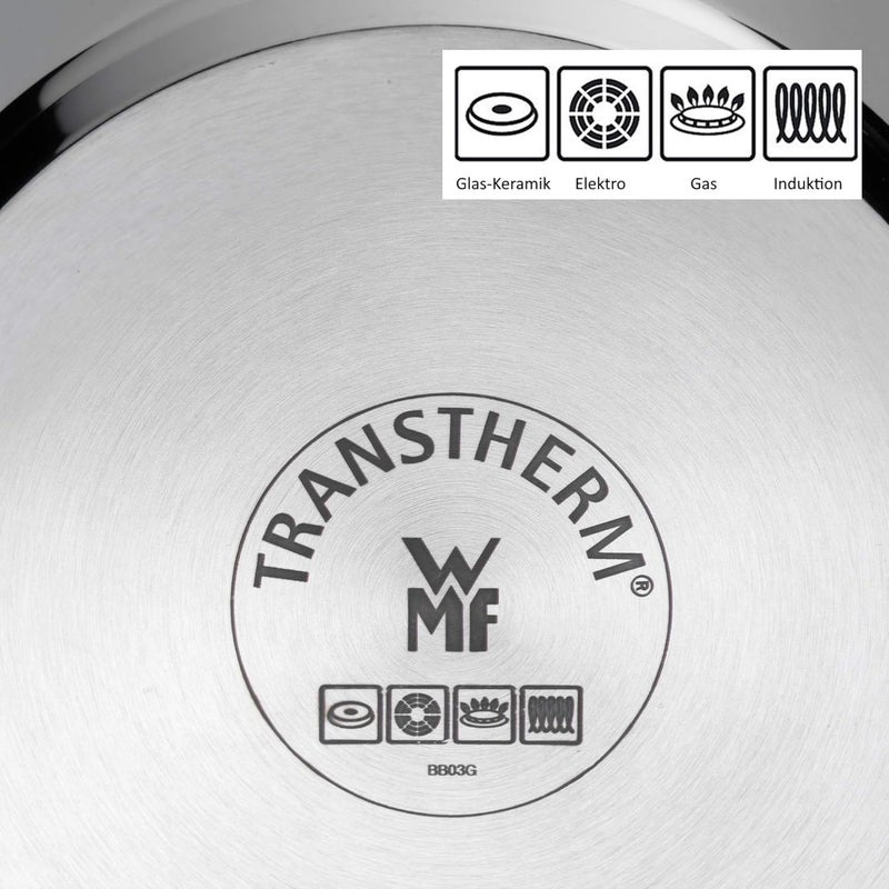 WMF Frying Pan Uncoated Ø 18 cm Mini Pouring Rim Stainless Steel Handle Cromargan® Stainless Steel Suitable for Induction Dishwasher-Safe - Image 4