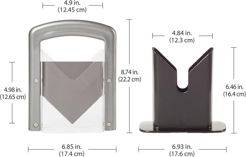 Hoan The Original Bagel Guillotine Universal Slicer, Silver, 9.25-Inch - Image 3