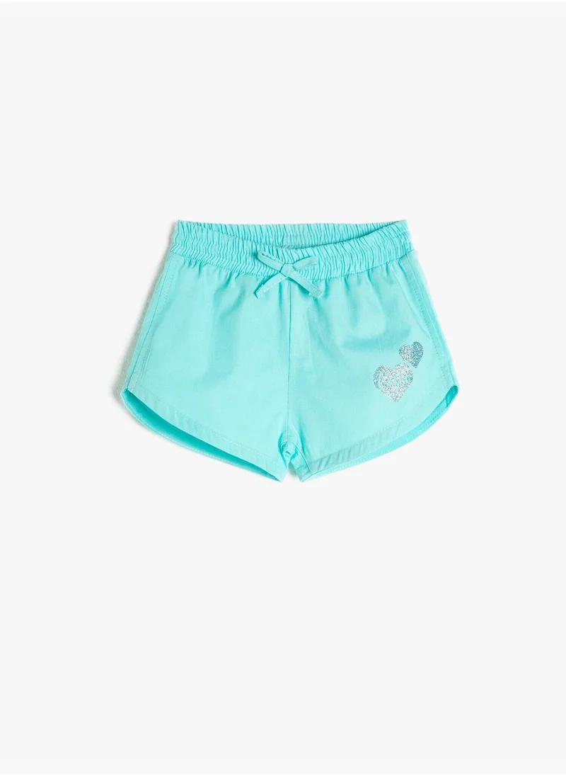 كوتون Shimmer Detail Shorts