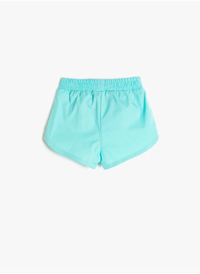 كوتون Shimmer Detail Shorts