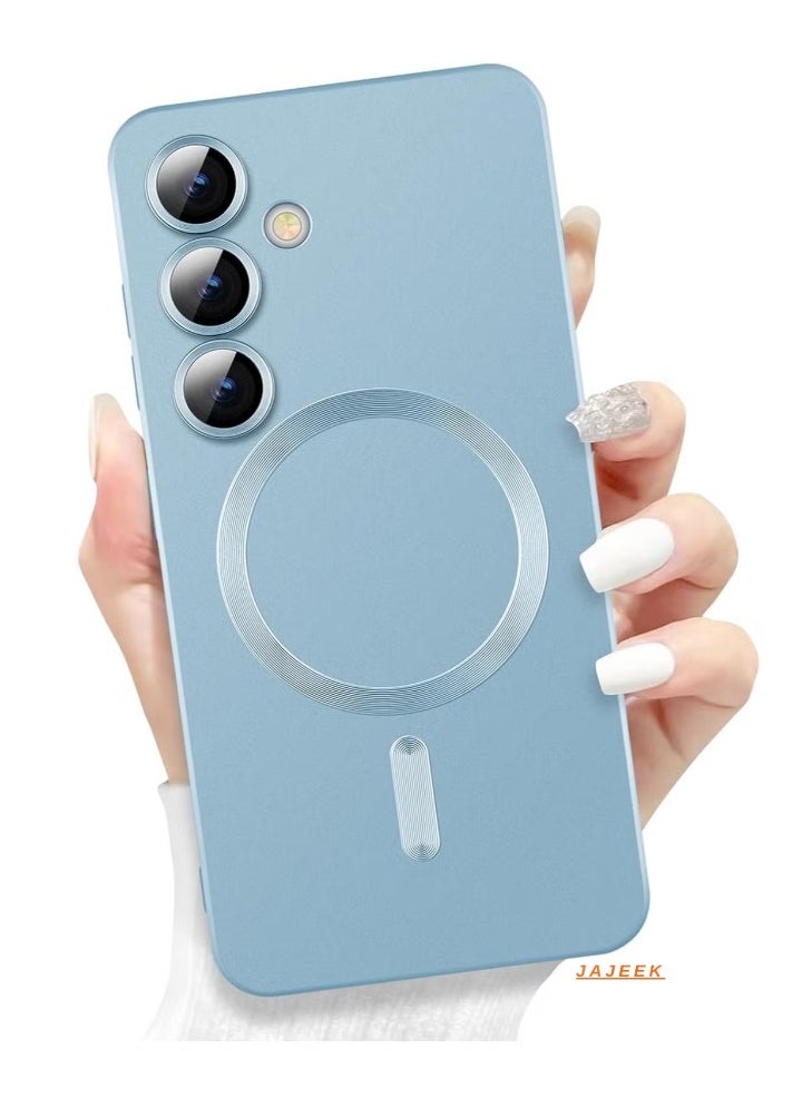 JAJEEK Samsung Galaxy S24 Plus 5G Magnetic Case Cover – Luxury Metallic Paint Silicone, Full Camera Lens Protector, Shockproof Design, Ultra-Slim Protection for Samsung Galaxy S24 Plus 5G - Image 1