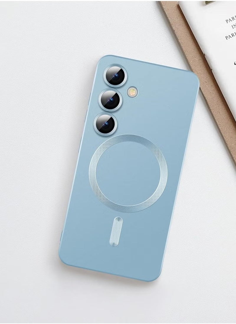 JAJEEK Samsung Galaxy S24 Plus 5G Magnetic Case Cover – Luxury Metallic Paint Silicone, Full Camera Lens Protector, Shockproof Design, Ultra-Slim Protection for Samsung Galaxy S24 Plus 5G - Image 5