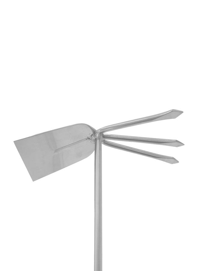 Zenport 15311A Shrub Rake Hoe Fork Combo Stainless Steel, 12-Inch - Image 4