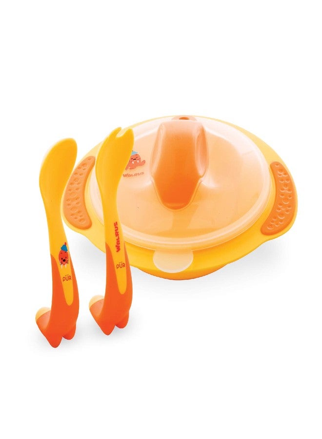 Pur Walrus Meal time Set - Bowl & Cutlery - Image 1