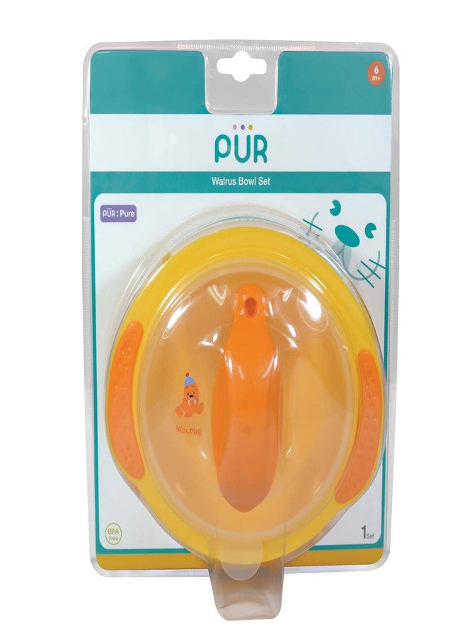 Pur Walrus Meal time Set - Bowl & Cutlery - Image 3