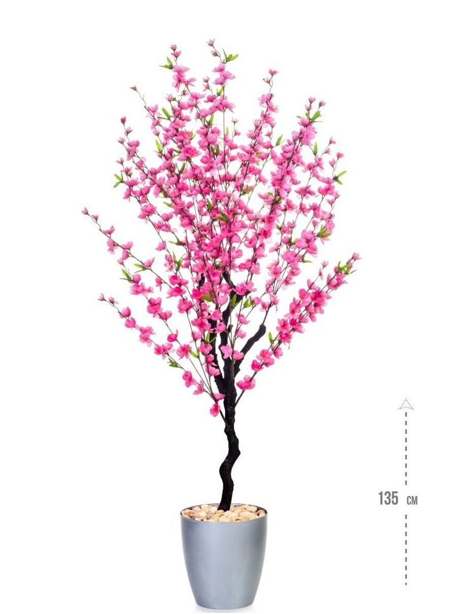 Artificial tree simulating natural shape and texture 135 cm 