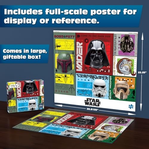 Buffalo Games Star Wars Helmets 1000 Piece Puzzle for Adults Sapphire Select Quality 1000 Pieces Jigsaw Puzzle - Image 5