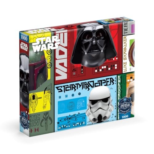 Buffalo Games Star Wars Helmets 1000 Piece Puzzle for Adults Sapphire Select Quality 1000 Pieces Jigsaw Puzzle - Image 1