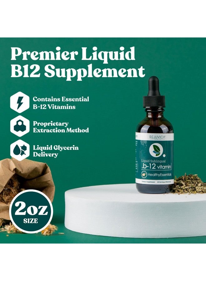 Rejuvica Health Essential B-12 Liquid B12, Supports Energy and a Healthy Nervous System - Convenient Liquid Dropper Absorbs Fast & Tastes Great  - Image 2