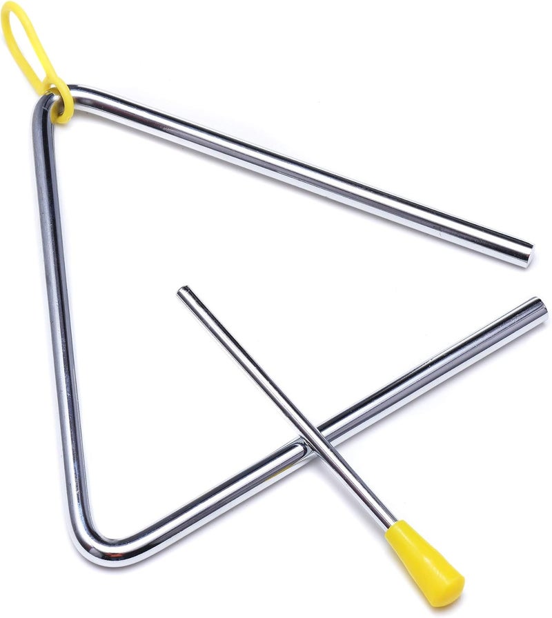 TDOCK Triangle Instrument 3 Packs 6 7 8 Inch Percussion Instrument Set Hand Percussion Triangles with Striker - Image 3
