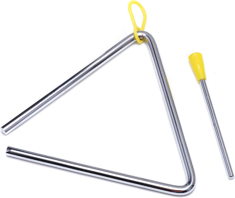 TDOCK Triangle Instrument 3 Packs 6 7 8 Inch Percussion Instrument Set Hand Percussion Triangles with Striker - Image 4