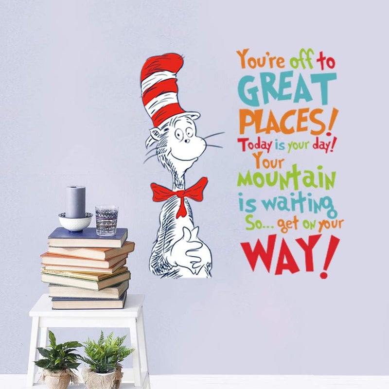 ARS ''Today is Your Day Inspirational Quotes Wall Decals Educational Kids Wall Art Stickers Reading Room Baby Nursery Bedroom Wall Decor - Image 4
