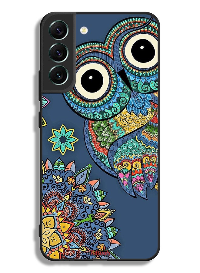 Tolwak Samsung Galaxy S22 5G Protective Case Cover Floral Owl - Image 3