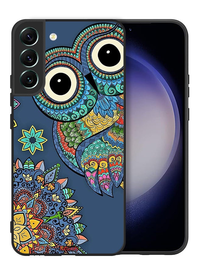 Tolwak Samsung Galaxy S22 5G Protective Case Cover Floral Owl - Image 2