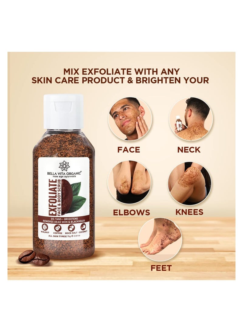 Bella Vita Organic Exfoliate Coffee Scrub 75 g - Image 2