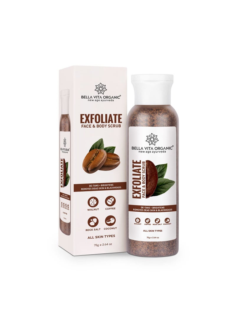 Bella Vita Organic Exfoliate Coffee Scrub 75 g - Image 1