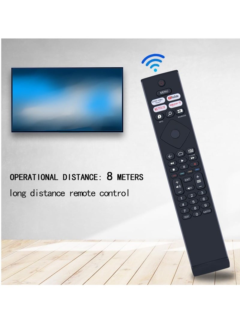 ELTRAZONE "Replacement Remote Control for Philips Smart TV – Model 398GR10BEPHN0042BC, BRC0984502/01 with Netflix, YouTube, and Prime Video Buttons" - Image 4
