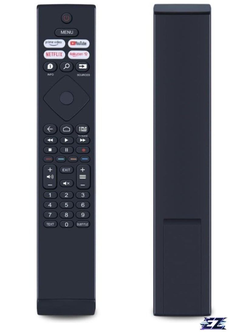 ELTRAZONE "Replacement Remote Control for Philips Smart TV – Model 398GR10BEPHN0042BC, BRC0984502/01 with Netflix, YouTube, and Prime Video Buttons" - Image 1