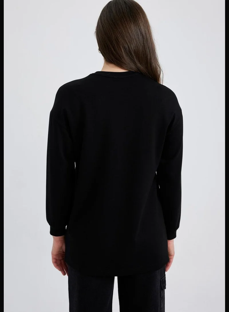 DeFacto Woman Relax Fit C Neck Knitted Long Sleeve Tunic