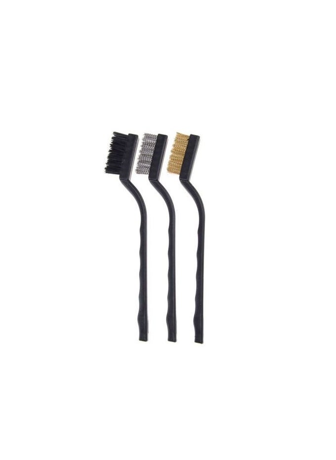 Generic A Set Of Metal And Plastic Cleaning Brushes  -3 Pieces - Color may vary  - Image 1